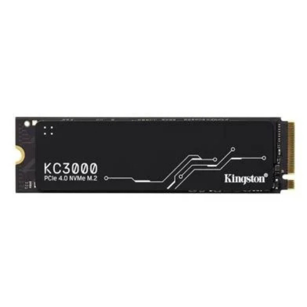 SSD Kingston KC3000, 1TB, M.2 2280, PCIe 4.0 x4, NVMe, Leitura: 7000 MB/s, Gravação: 6000 MB/s, Preto - SKC3000S/1024G