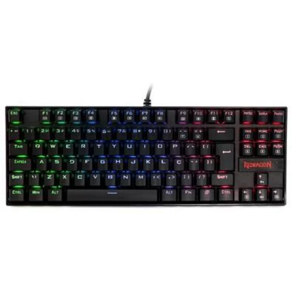 Teclado Mecânico Gamer Redragon Kumara, Anti-Ghosting, RGB, Switch Outemu Red, ABNT2, Preto, PT - K552RGB-1 (PT-RED)