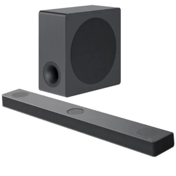 Home Theater Sound Bar LG S80qy, 3.1.3 Canais, 480W RMS, Bluetooth/Wi-Fi/HDMI, Preto